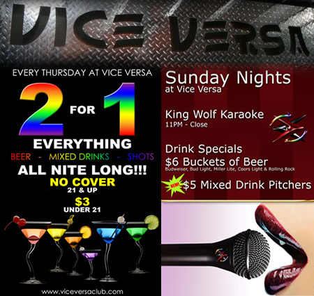Vice Versa Nightclub Specials