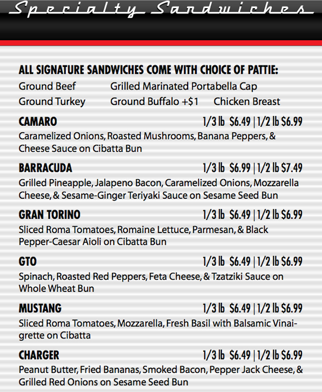 Build a Burger at Tailpipes